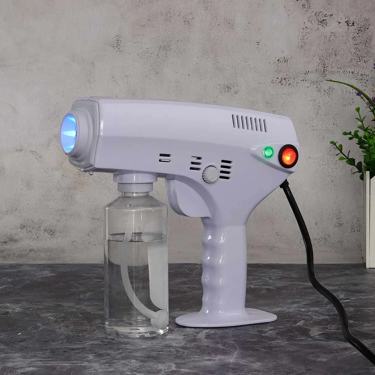 

1300W Blue Light Nano Steam Gun CE Household Portable Wireless Sprayer Machine Atomizing Fogger Disinfection Sprayer Gun