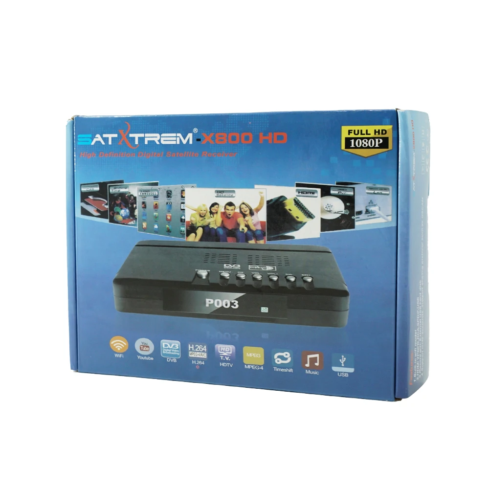 Satxtrem спутниковый ТВ приемник декодер X800 HD DVB-S/S2+ USB Wfi рецептор 1 год 8 Clines Европа Clines Поддержка Dolby Youtube