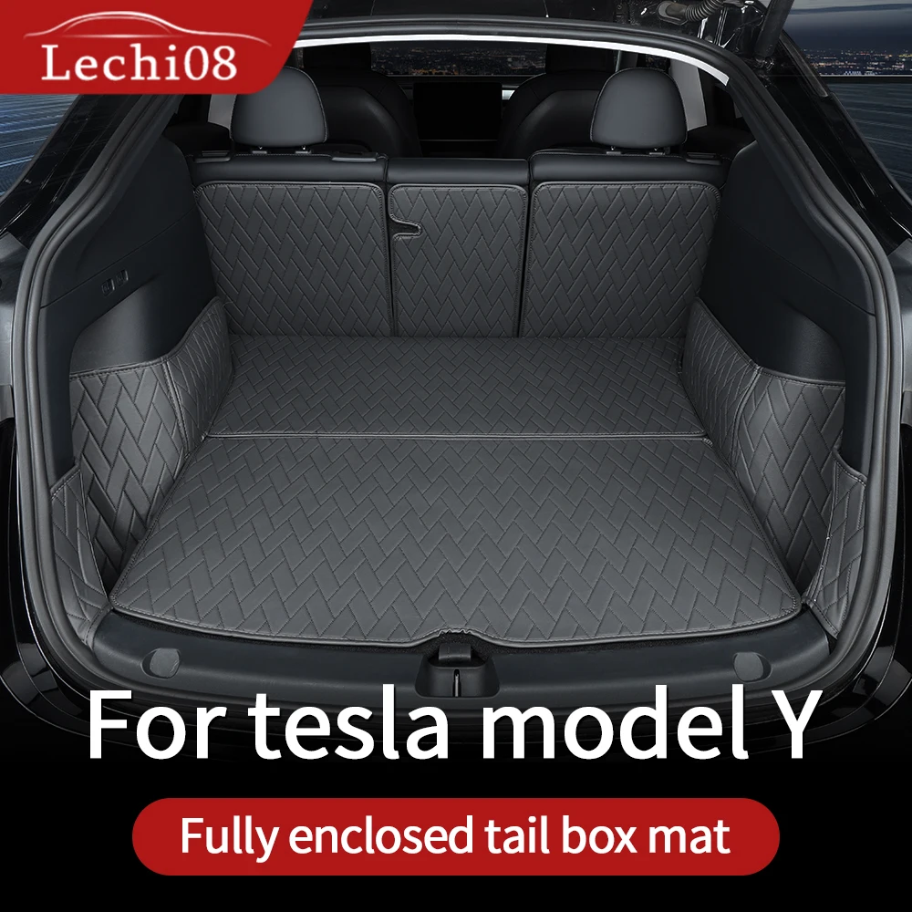 Кожаный багажник для Tesla модель y коврик аксессуары Y tesla полноразмерная задняя
