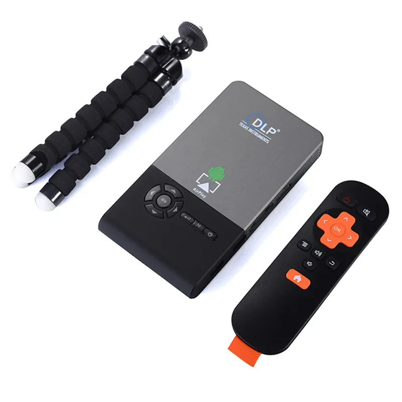 Проектор для смартфона 32 Гб Real TV C2 Mini DLP проектор Android 7 1 WiFi Bluetooth портативный