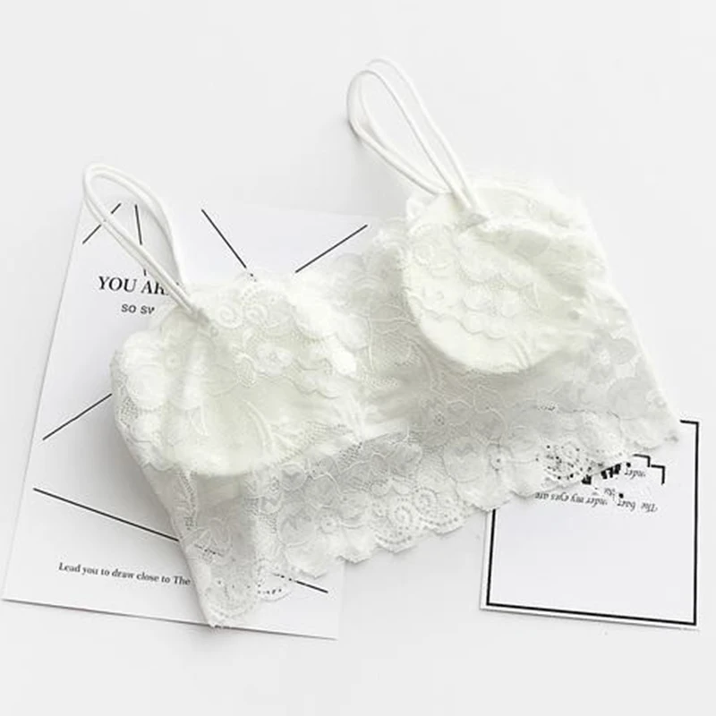 

Sexy Women Bra Summer Top Women Fashion Sheer Lace Floral Bralette Bras Girls Strappy Lingerie Underwear Sweet Wire Free Bra