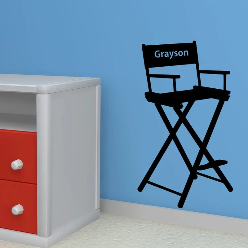 Съемная Настенная Наклейка с именем на стул водонепроницаемая 2224|Наклейки стену|