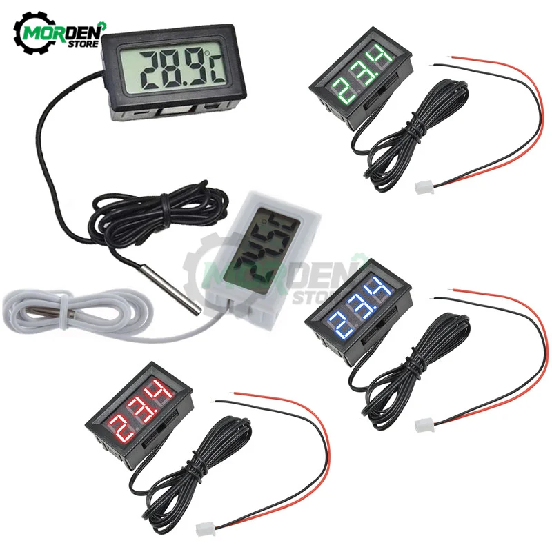 Цифровой термометр для холодильника в автомобиле 1 м 2 с ЖК-дисплеем детектор