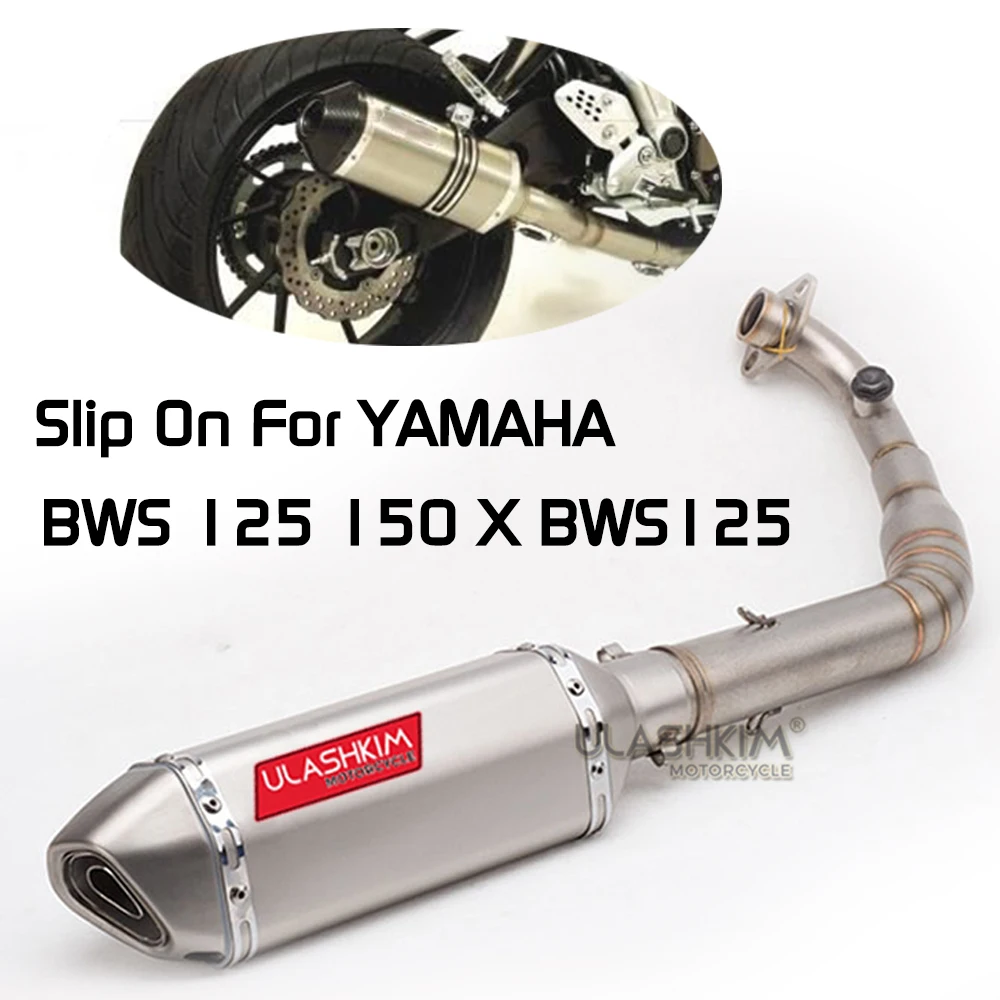 

Motorcycle Full Exhaust System Front Pipe Link Muffler For YAMAHA BWS 125 150 X BWS125 Slip On