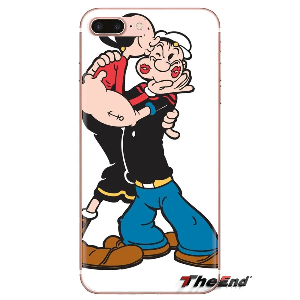 For Huawei Mate Honor 4C 5C 5X 6X 7 7A 7C 8 9 10 8C 8X 20 Lite Pro Popeye the Sailor Soft Transparent Cases Covers |
