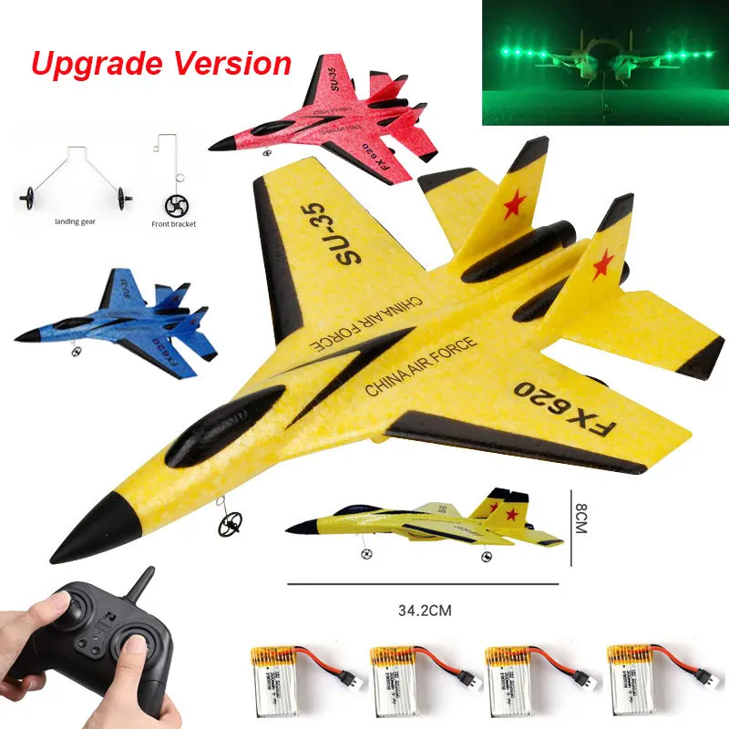 

SU-35 Glider RC Plane Wingspan RC Remote Radio Control Drones Airplanes RTF UAV Xmas Children Gifts Assembled Flying Model Toys