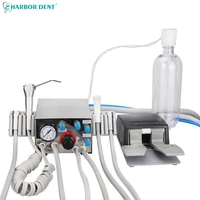 dental portable turbine unit work with air compressor 3 way syringe 24 holes teeth whitening dental equipment