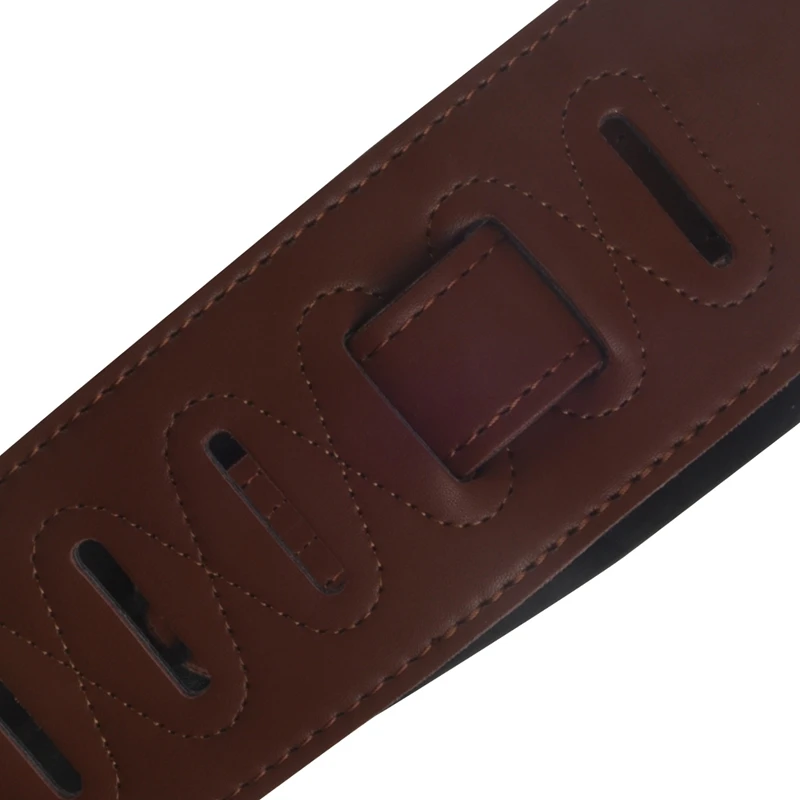 

Leather Real Cowhide Guitar Strap for Electric Bass Guitar Adjustable Padded