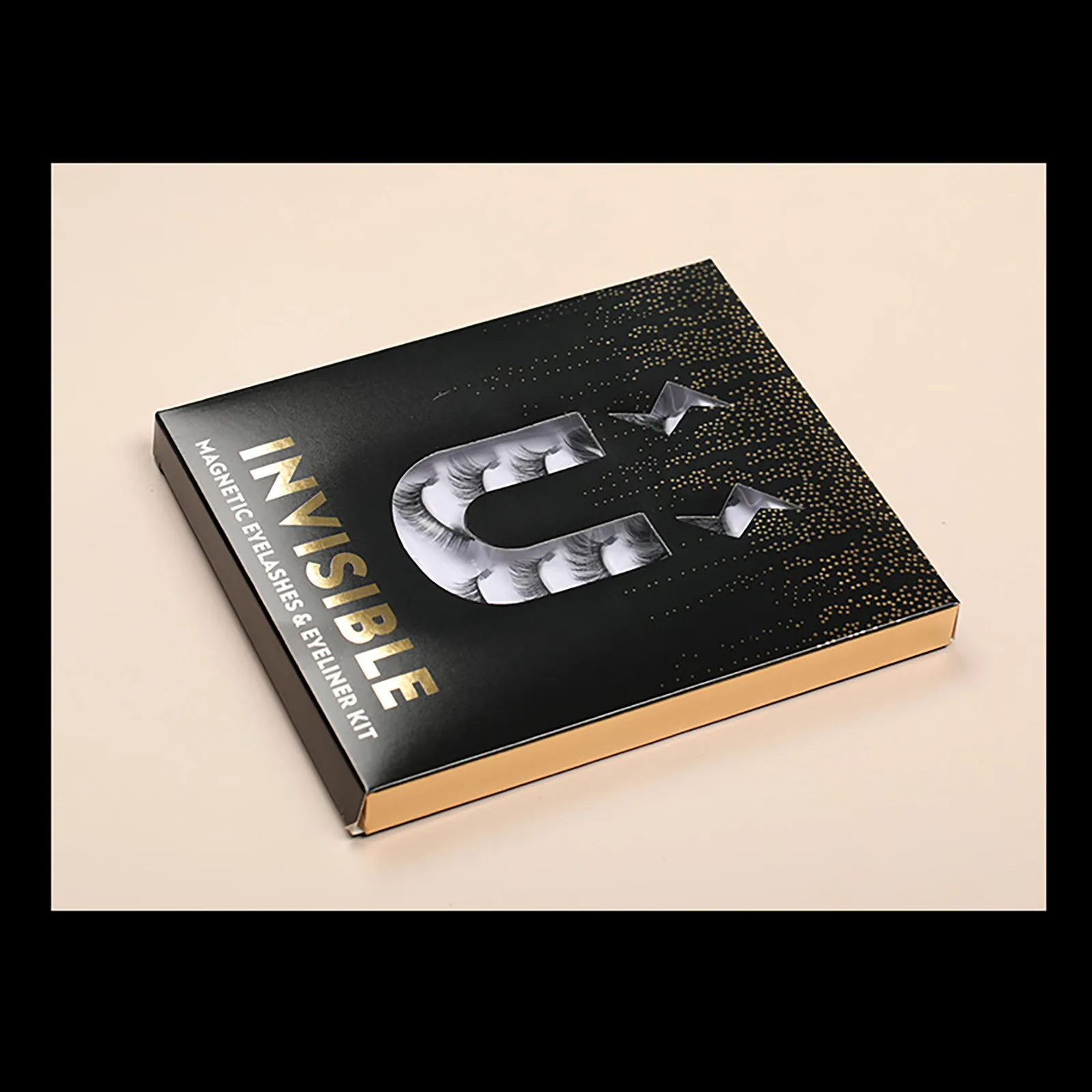 

6 Pairs Of Viscous Self-adhesive False Eyelashes 3D Eyelashes Eyeliner Set0.4ml