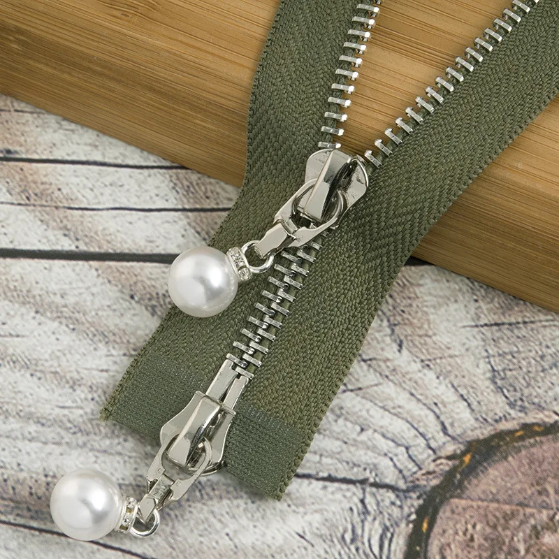 navygreensilver120cm 1/2 шт. 85 см 120 см 5# разъемная застежка-молния жемчужные металлическая молния eco-friendly открытые пальто куртки застежки-молнии для шитья одежды застежки-молнии для рукоделия KY969 - Цвет: navygreensilver120cm