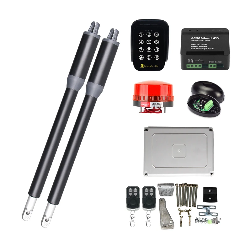 Автоматический привод для открывания распашных ворот 200 кг|Наборы управления