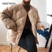 womens casual coat female cotton padded quilted parka jacket down cotton padded winter coat outwear 2021 spring autumn winter