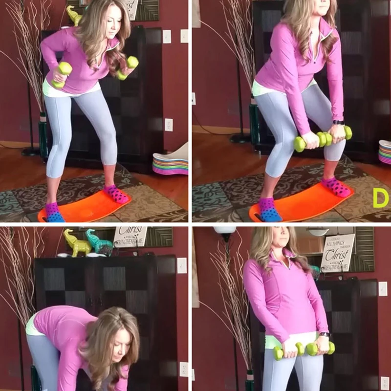 Абс скручивание Фитнес баланс доска простой ядро тренировки Йога брюшной мышцы