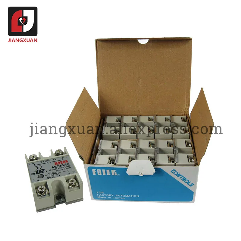 Промышленный SSR 50DA 50amp 3 32VDC до 24 380VAC Однофазный dc ac ssr твердотельные реле для