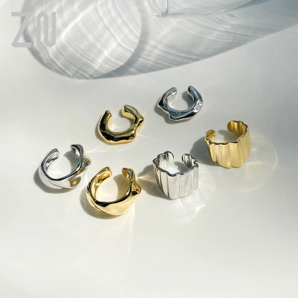 

ZN New 1PC Simple Ear Cuff Ear Clip for Women No Pierced C Shape Geometric Small Earcuff Ear Wrap Earcuff Clips Jewelry