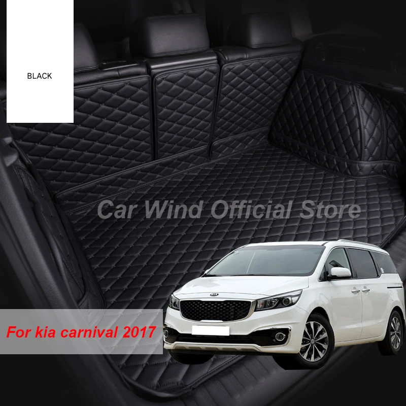 

Кожаные Коврики для багажника kia carnival 2015 2016 2017
