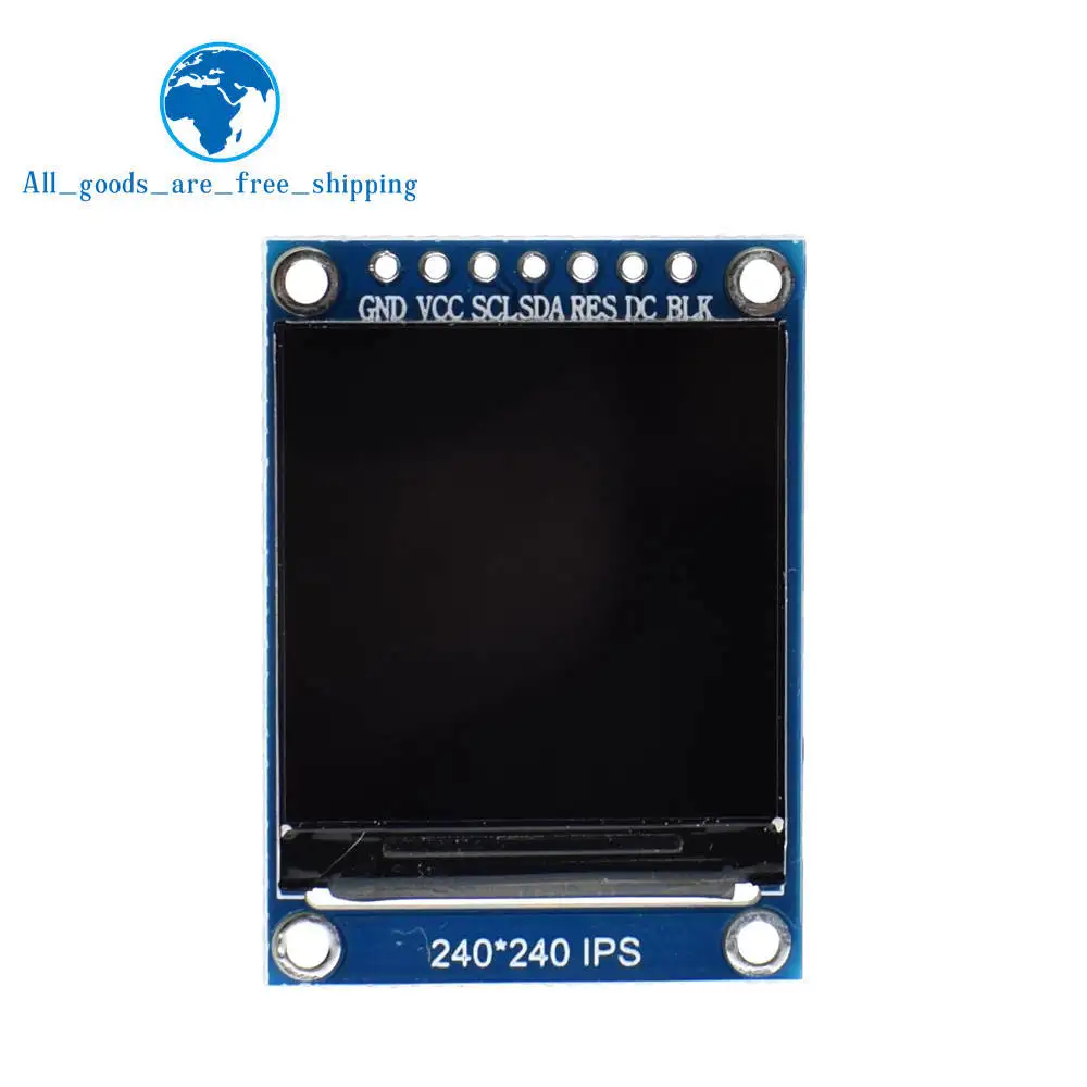 TZT TFT дисплей 0,96/1,3 дюймов ips 7P SPI HD 65K полноцветный ЖК-модуль ST7735 Привод IC 80*160(не OLED) для Arduino