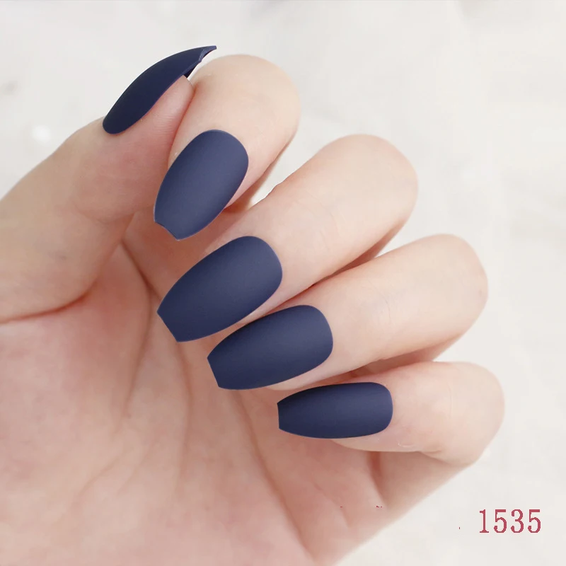 Dr. makeup однотонные тусклые Лаки матовые кончики для накладных ногтей поддельные