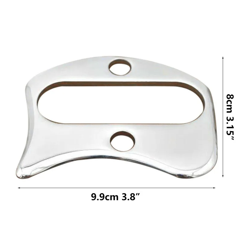 

Handed Stainless Steel Scraping Board Body Scrapper Plate for Release Pain Relief Guasha Tools Body Massage Tools