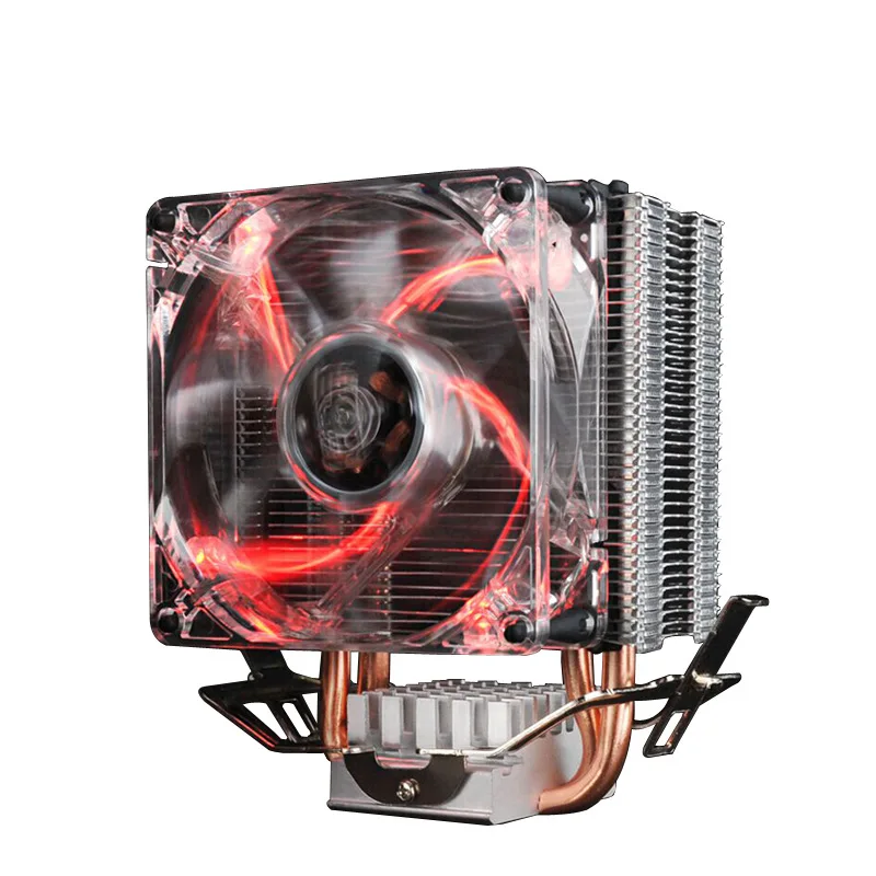 En-Labs 2x6 мм медные тепловые трубки двойной 80 мм 3pin Вентилятор CPU кулер для разъем 754/939/AM2/AM2+/AM3/FM1 LGA 775/1156/1155/1150
