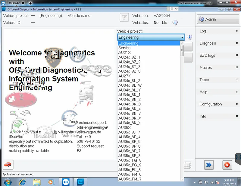 Vas 5054A Odis 5.1.6 программное обеспечение с инженерной 9/EKA 8/Elawin 6 VAS 6154 480GB SSD для AUDI/V-W GEKO онлайн кодирование входа