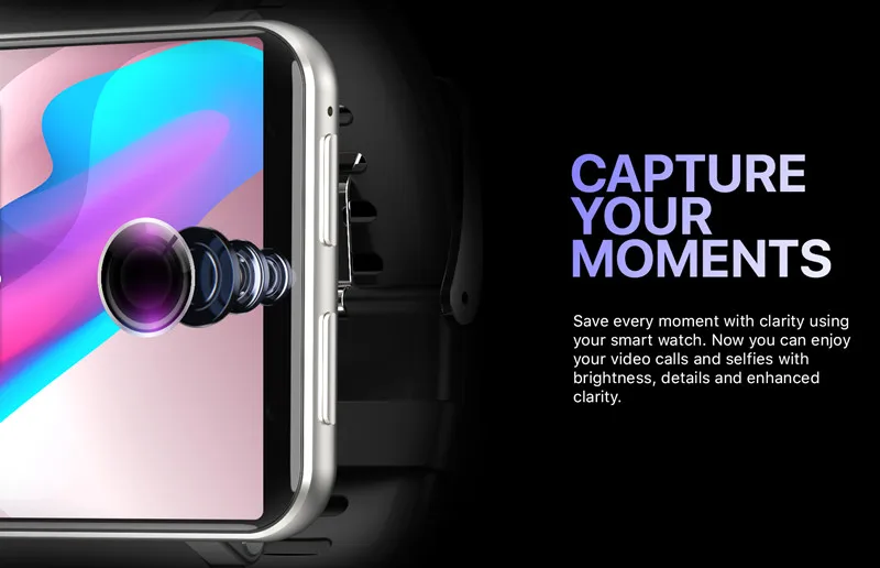 4G интернет 2,86 дюймовый экран Смарт-часы Android 7,1 1 ГБ 3 ГБ 16 ГБ 32 ГБ 5 Мп камера HD 480*640 разрешение 2700 мАч батарея Smartwat
