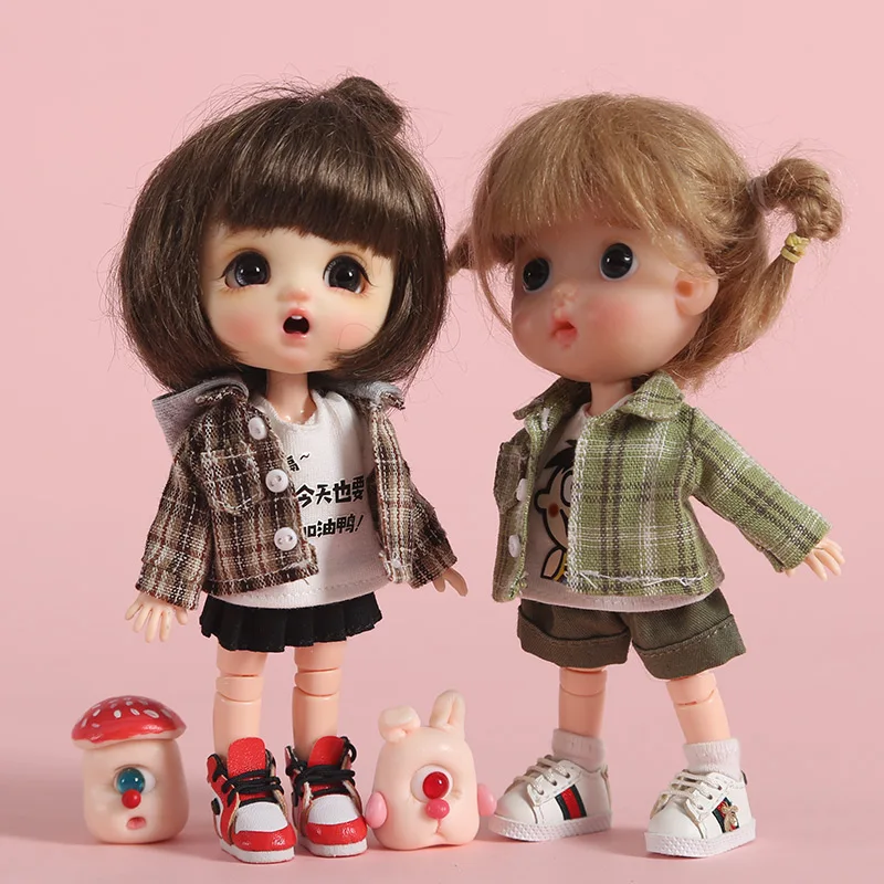 Одежда для куклы в масштабе 1:12 модная куртка свитшот OB11 Obitsu 11 Молли 1/12 аксессуары