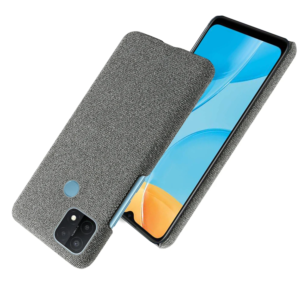 

Anti-slip Ultra Thin Fabric Cloth Case For OPPO A15 Anti-Drop Phone Bag Fitted Cover For Oppo A15 6.52" OppoA15 Coque Funda Capa