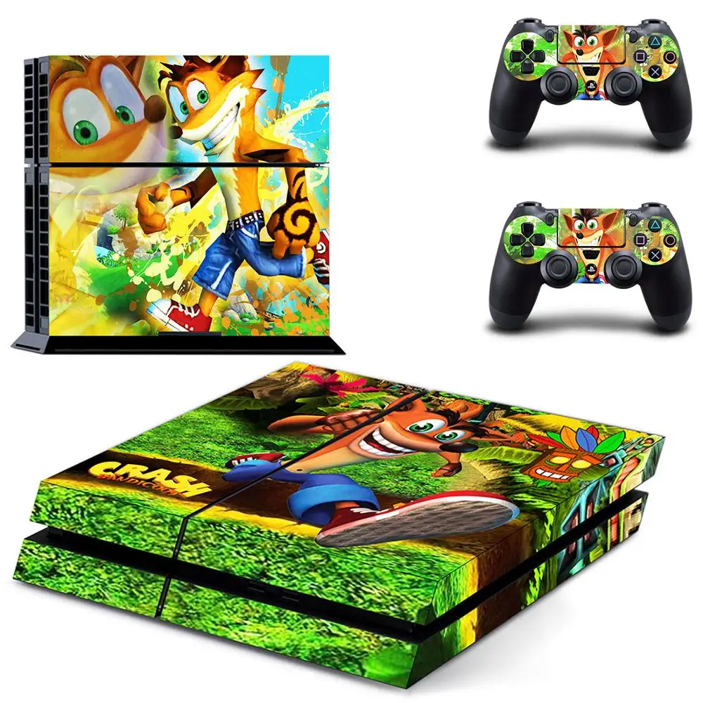 Наклейка полосатая Bandicoot N разумная Трилогия PS4 наклейка s Play station 4 для PlayStation чехол