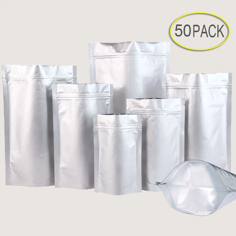 Насадки из алюминиевой фольги термозапечатывающиеся с застежкой-молнией