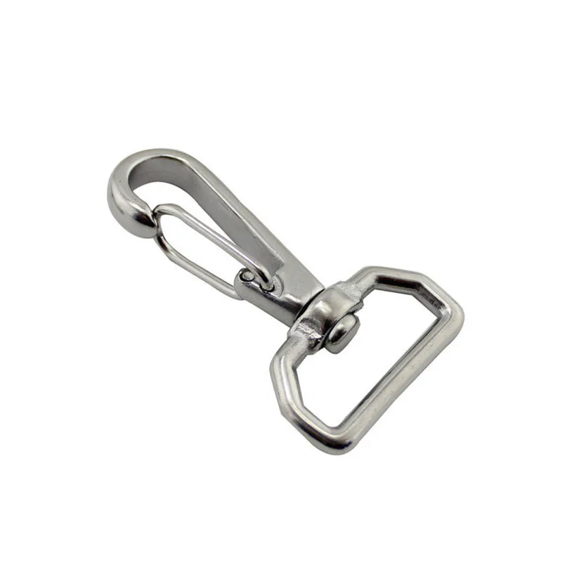 

Metal Snap Stainless Steel 304 Hook Square Ring Backpack Webbing Spring Universal Hook Bag Accessory