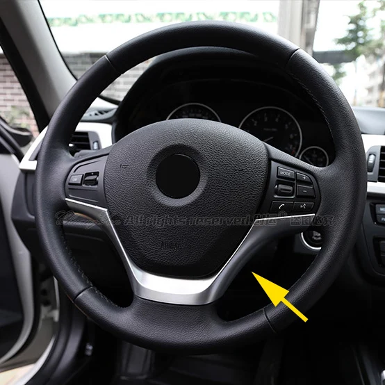 Хром рулевое колесо Накладка подходит для BMW 1 3 серии F20 F21 F30 F31 114 116 118 316 318 320 2013 2015