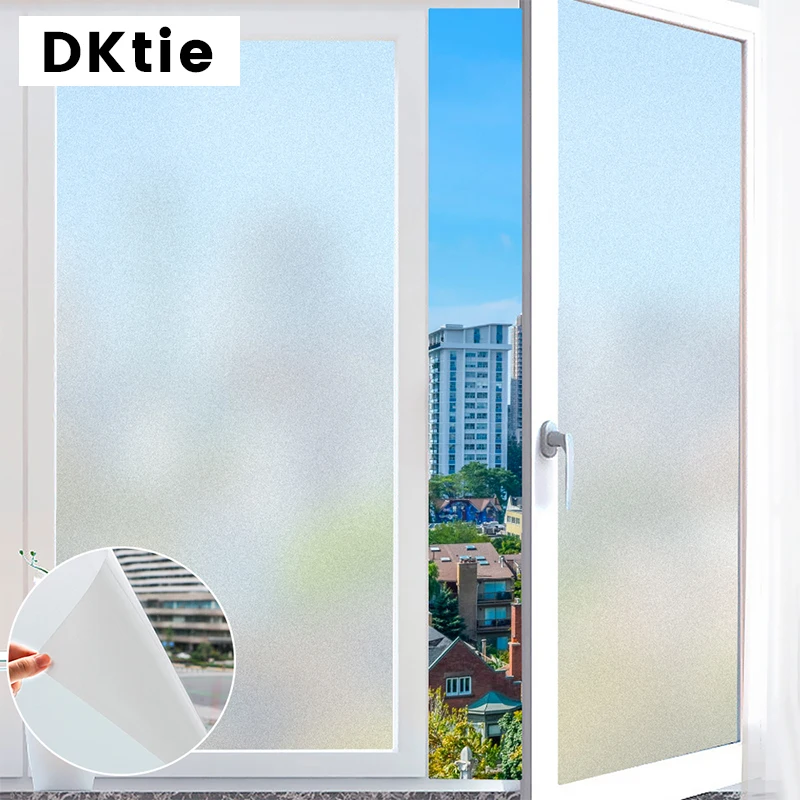 

40/50X100/200cm Frosted Opaque Glass Window Film For Privacy Protection Static Window Glass Sticker Home Decoration