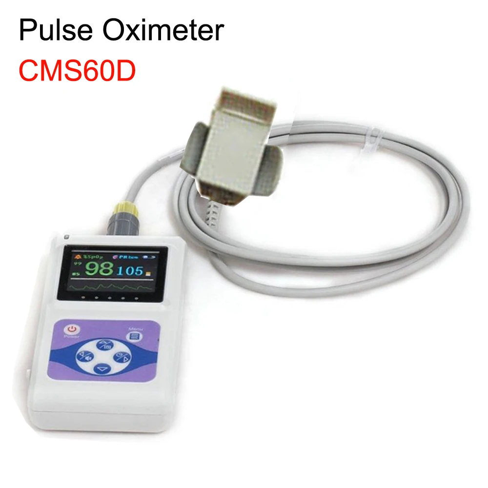 

CMS60D Hand-Held OLED Paediatric Finger Tip Pulse Oximeter Kids Blood Oxygen SPO2 PR HR Monitor+Children SPO2 Probe+PC Software