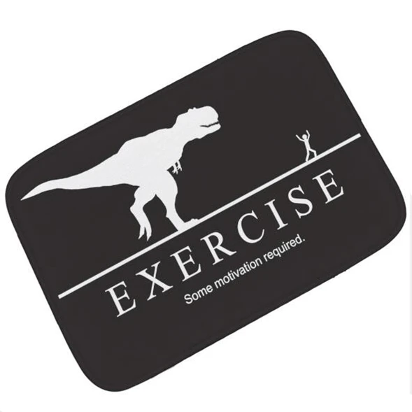 Забавные Упражнения немного мотивации требуется фитнес тренажерный коврик для