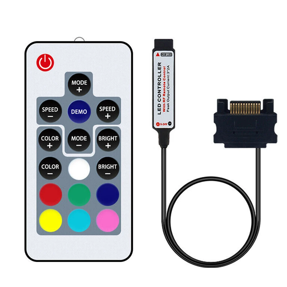 Переключатель DC12V KTV Home RGB мини Светодиодная лента диммер дистанционное