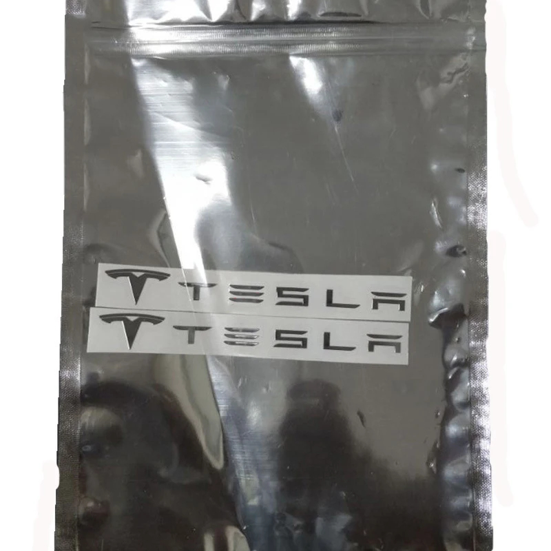

2PCS Window Center Pillar Sticker Car Logo Label Metal Sticker Modified Exterior Decor for Tesla Model 3 X S Y Car Accessries