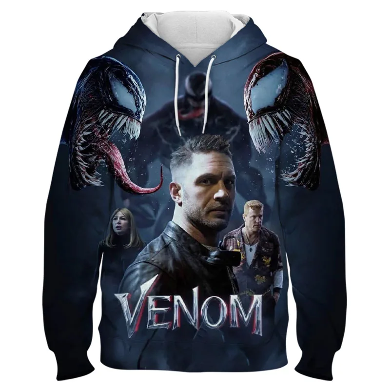 Мужская толстовка с капюшоном Marvel осенне-зимняя 3d-изображением паука и пленки