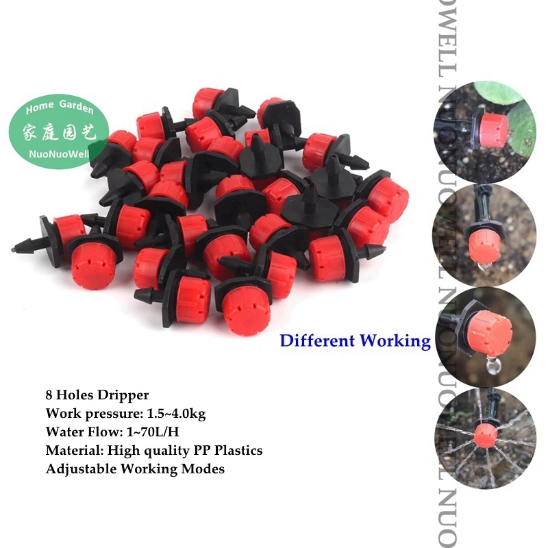 10 м шланг капельного орошения сада системы микро орошения наборы бонсай цветок воды капельный набор Садоводство полива системы комплект