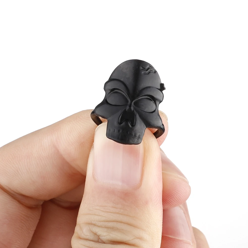 30 шт. маленькие светящиеся жуткие кольца с изображением скелета летучей мыши