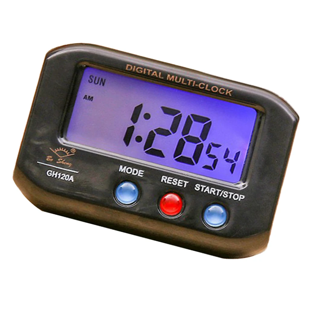 

Mini Portable Clock Large Lcd Display Screen Desktop Table Car Dashboard Clock For Home Car With Large Backlight Screen Display