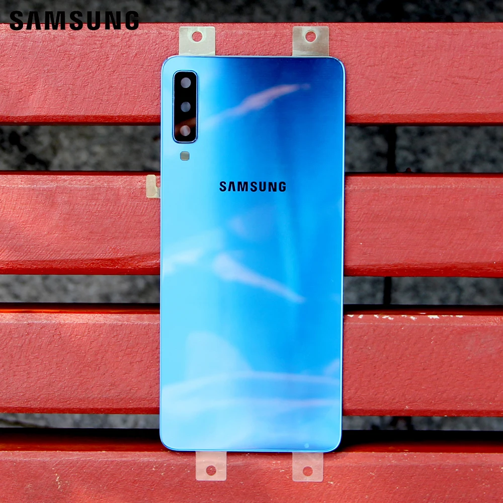 Samsung оригинальный телефон задняя батарея Дверь для Galaxy A7 2018 версия A730x A750 SM-A730x