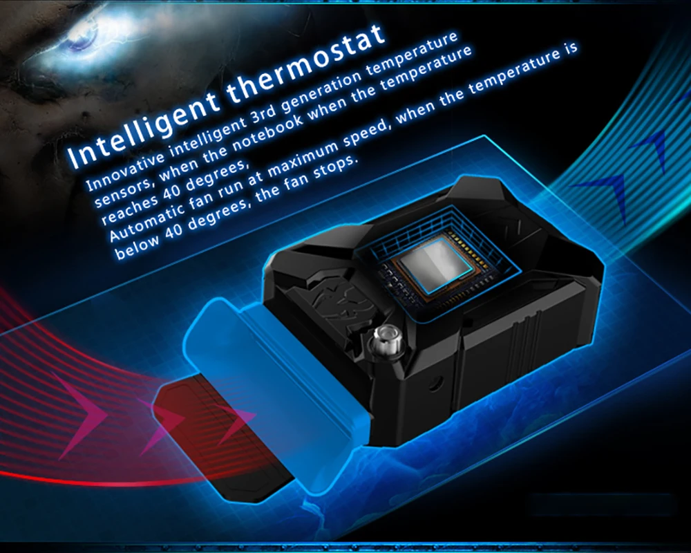 Портативный охладитель COOLCOLD K27 для ноутбука USB-вентилятор с вакуумным