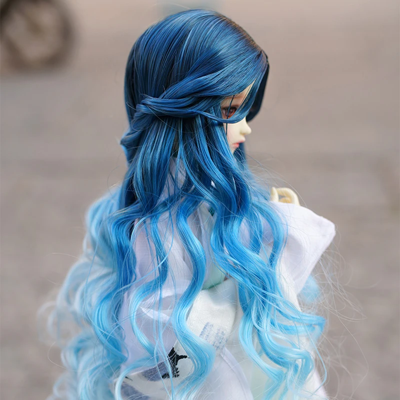 Новый стиль 1/3 1/4 1/6 Bjd парик высокая температура длинная Мода волнистый с Briad Wire SD