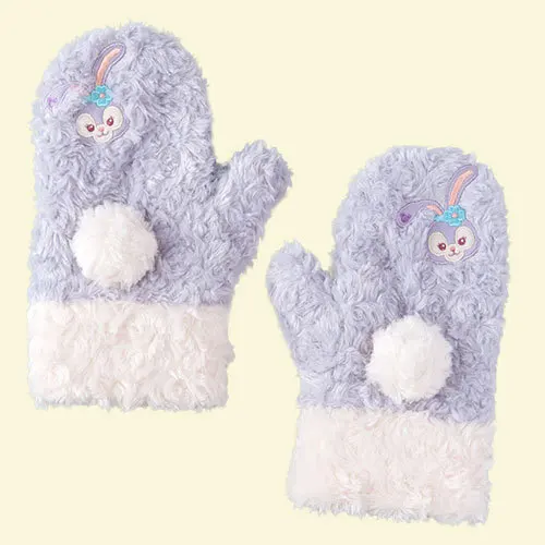 Плюшевые зимние перчатки для девочек с рисунком Duffy Bear Friends stellalou Rabbit shelliemei Gelatoni - Цвет: 4