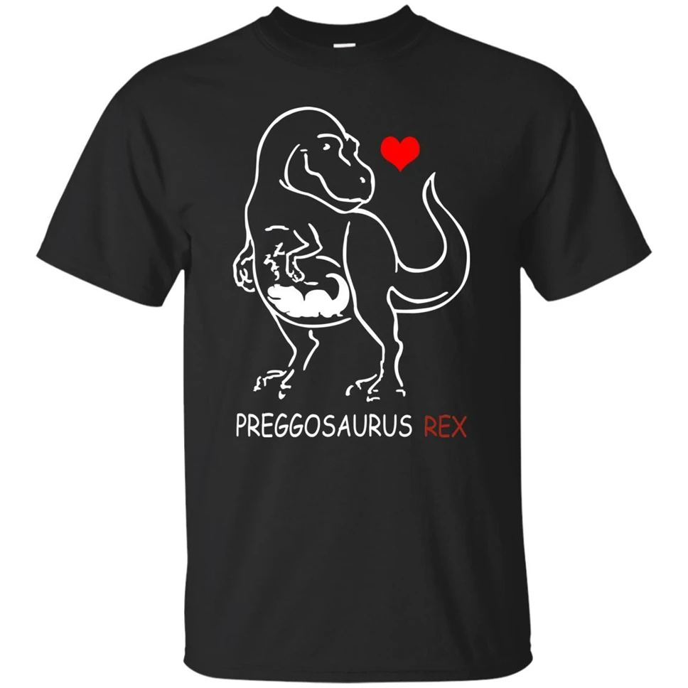 Pregosaurus футболка Забавный динозавр беременность рубашки в стиле Хэллоуин темно