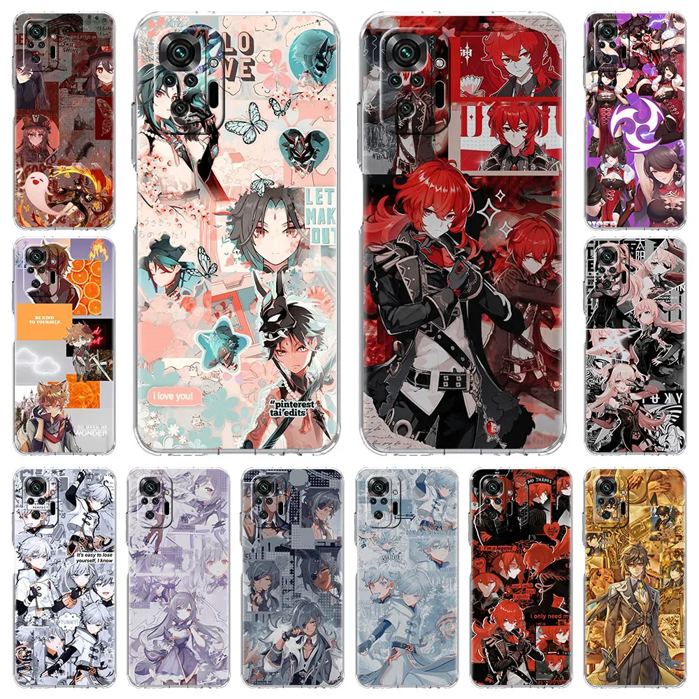 

Top Genshin Impact Soft Clear Case For Xiaomi Redmi Note 10 9 Pro 9S 8 10S 7 8T 9C 7A 8A 9T K40 Silicone Phone Cover Fundas