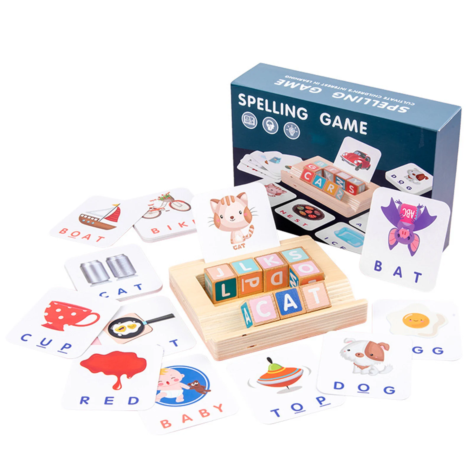 

Matching Letter Game Children's Educational Toys Travel Alphabet Spelling Words Learn English Parent-child Interactive Toys New