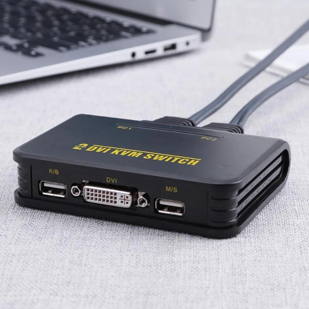 2 Порты и разъёмы USB2.0 DVI KVM переключатель контейнер под элемент питания в 1