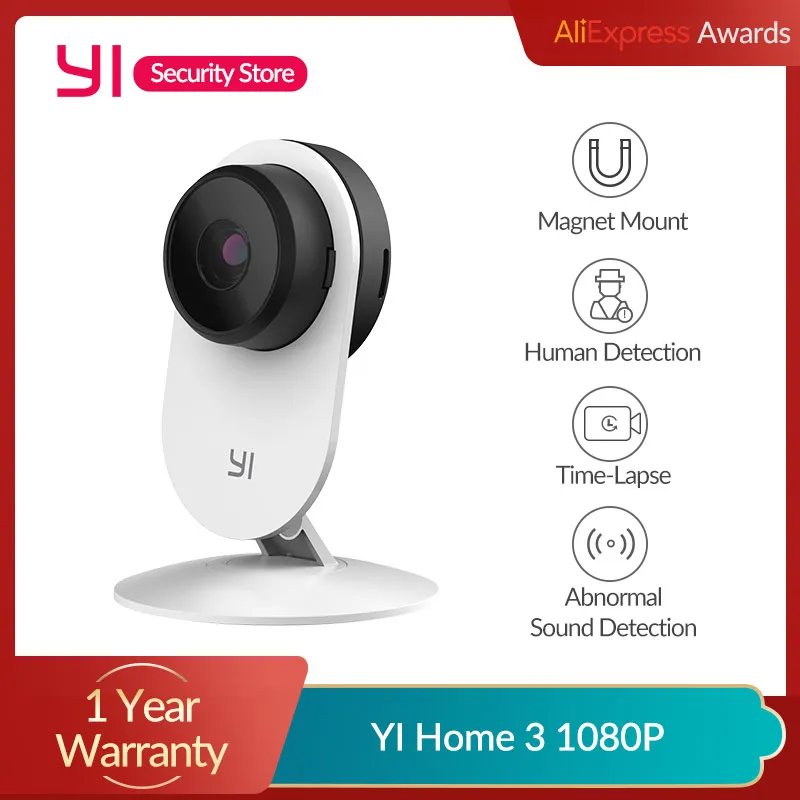 YI 1080P проектор для домашнего Камера 3 AI приведенный в действие камеры